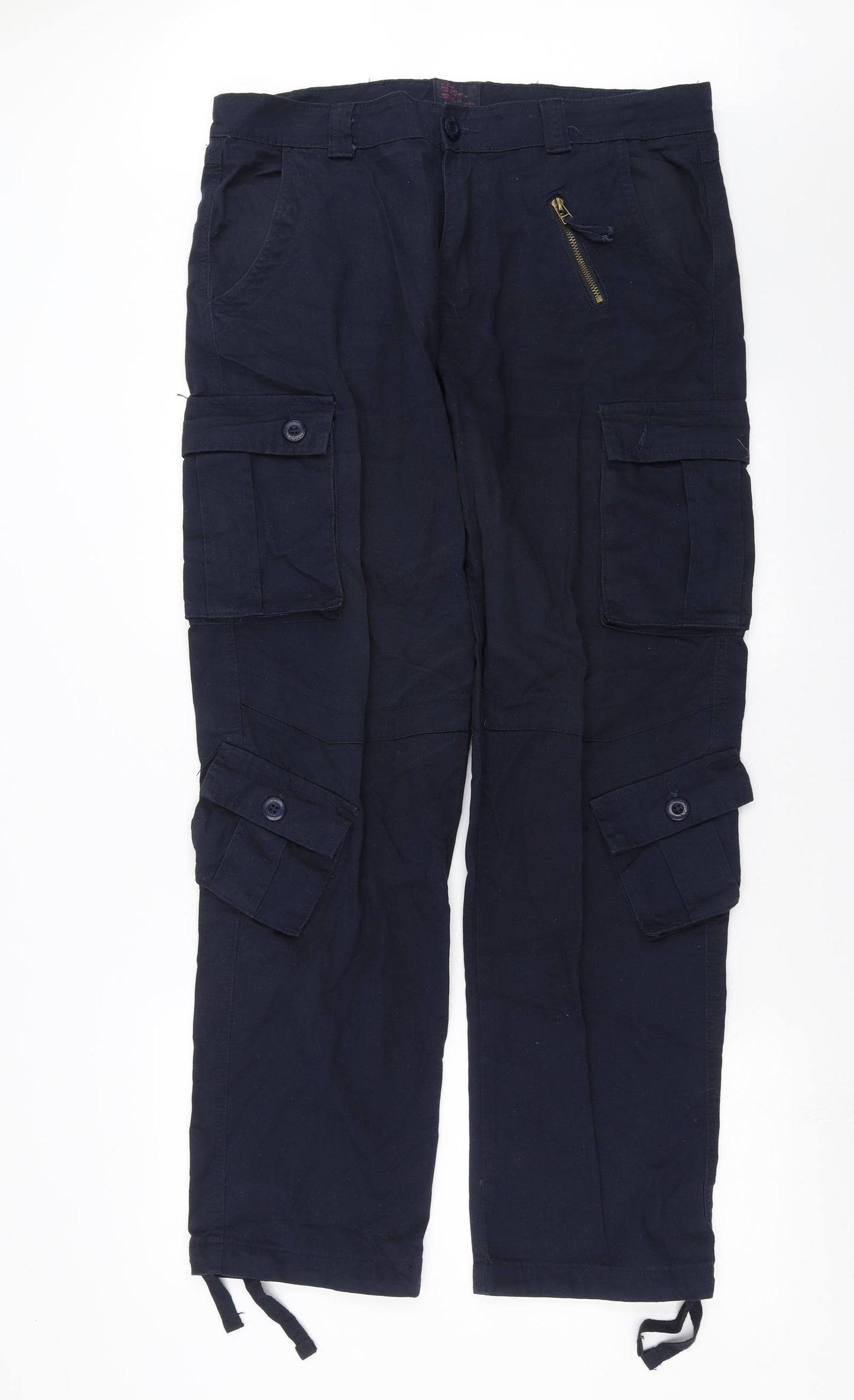 1967 Mens Blue   Cargo Trousers Size 36 in L32 in
