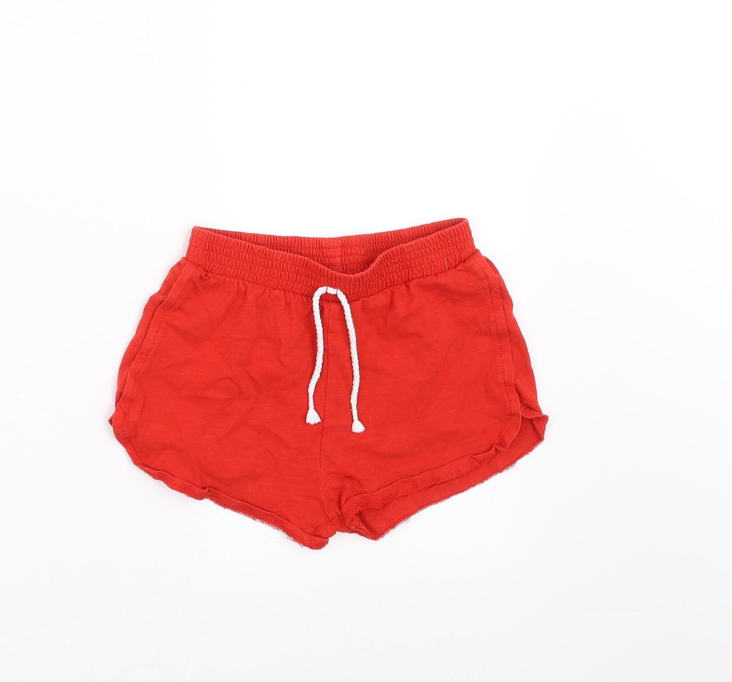 TU Girls Red   Sweat Shorts Size 6 Years