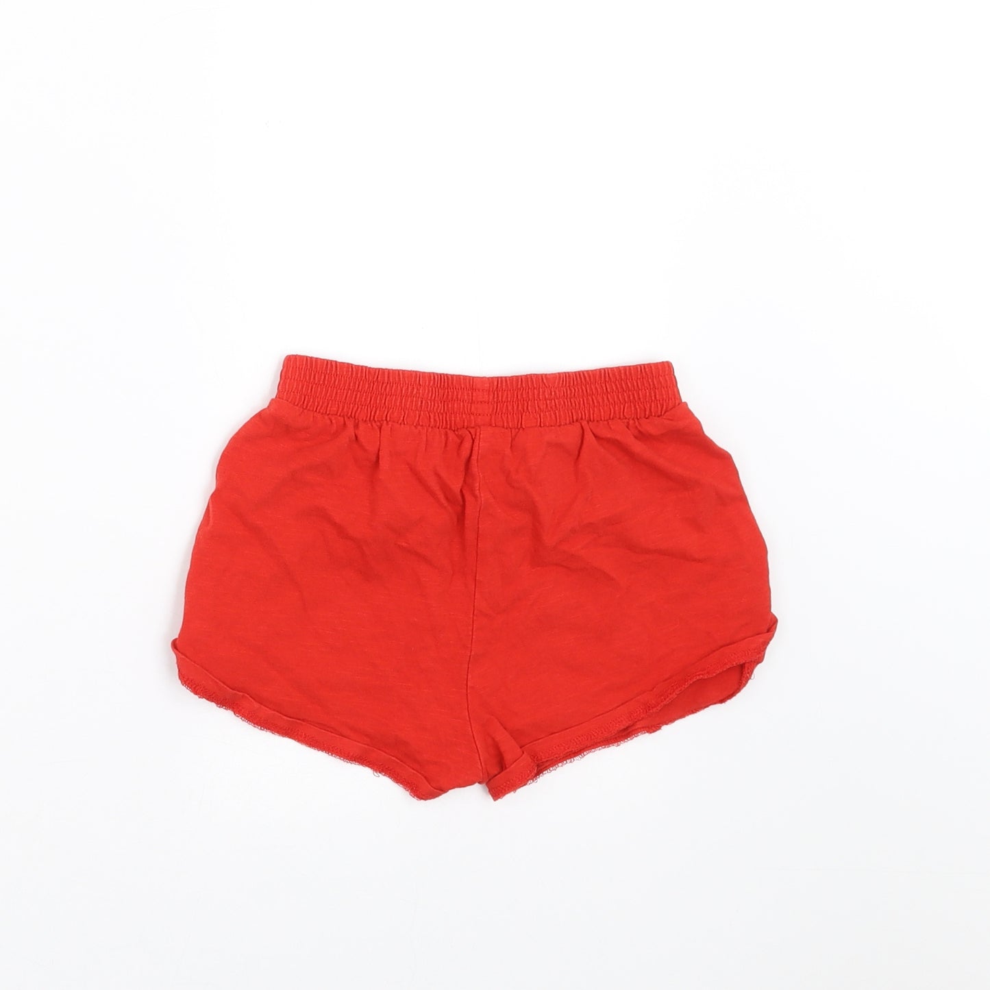 TU Girls Red   Sweat Shorts Size 6 Years