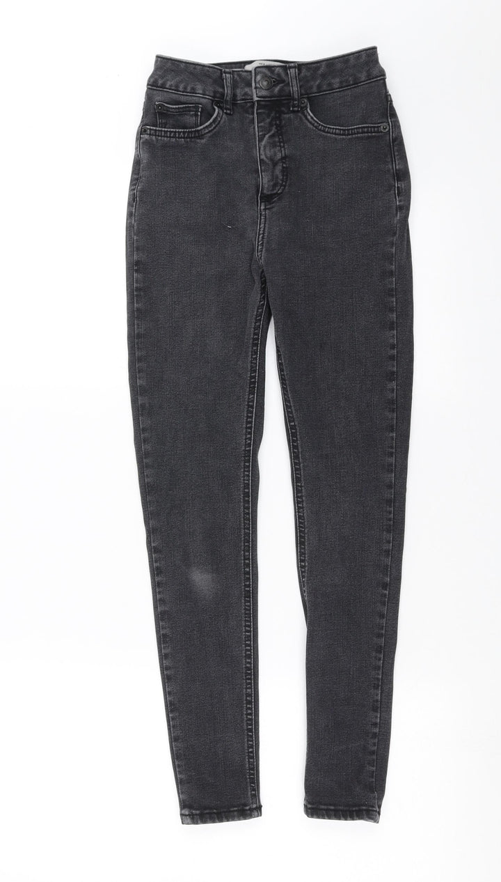 New Look Womens Grey Denim Skinny Jeans Size 6 L25 in