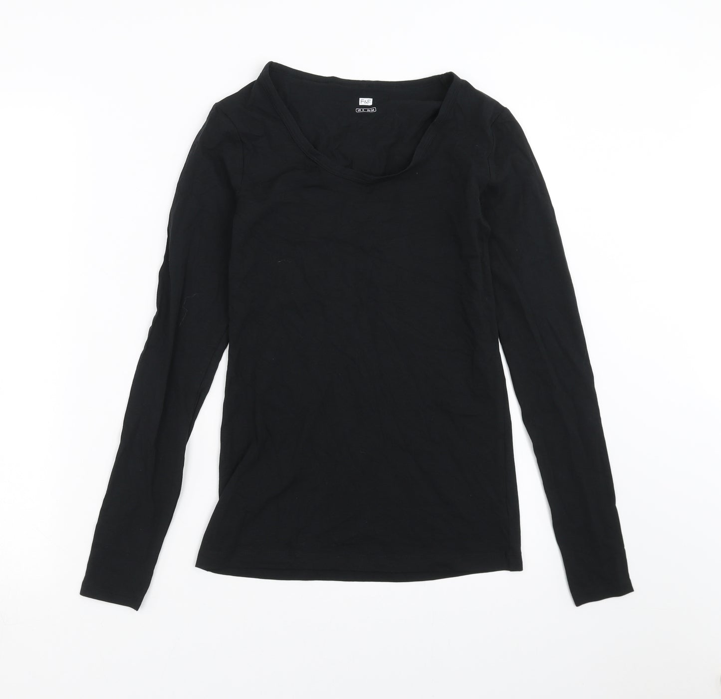 F&F Womens Black   Basic T-Shirt Size 6
