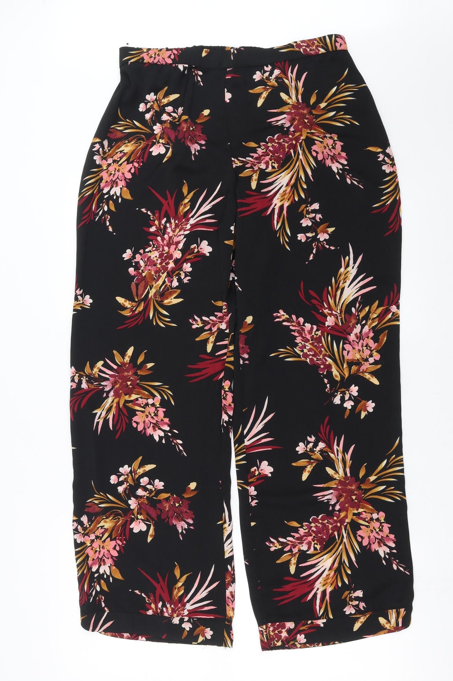 Marks and Spencer Womens Black Floral   Pyjama Pants Size 12