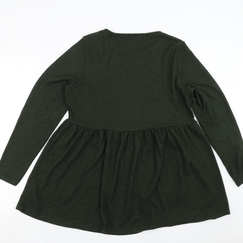 Dorothy Perkins Womens Green  Knit Pullover Jumper Size 14