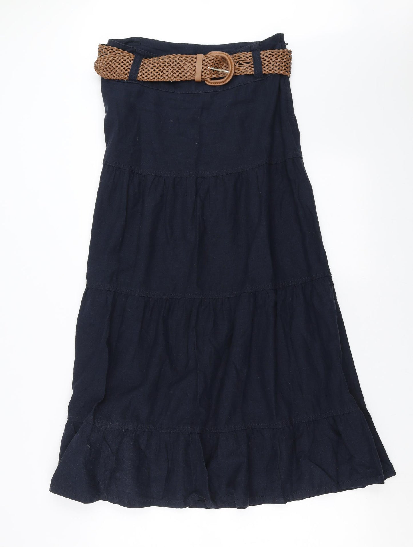 NEXT Womens Blue   Maxi Skirt Size 10  - belted