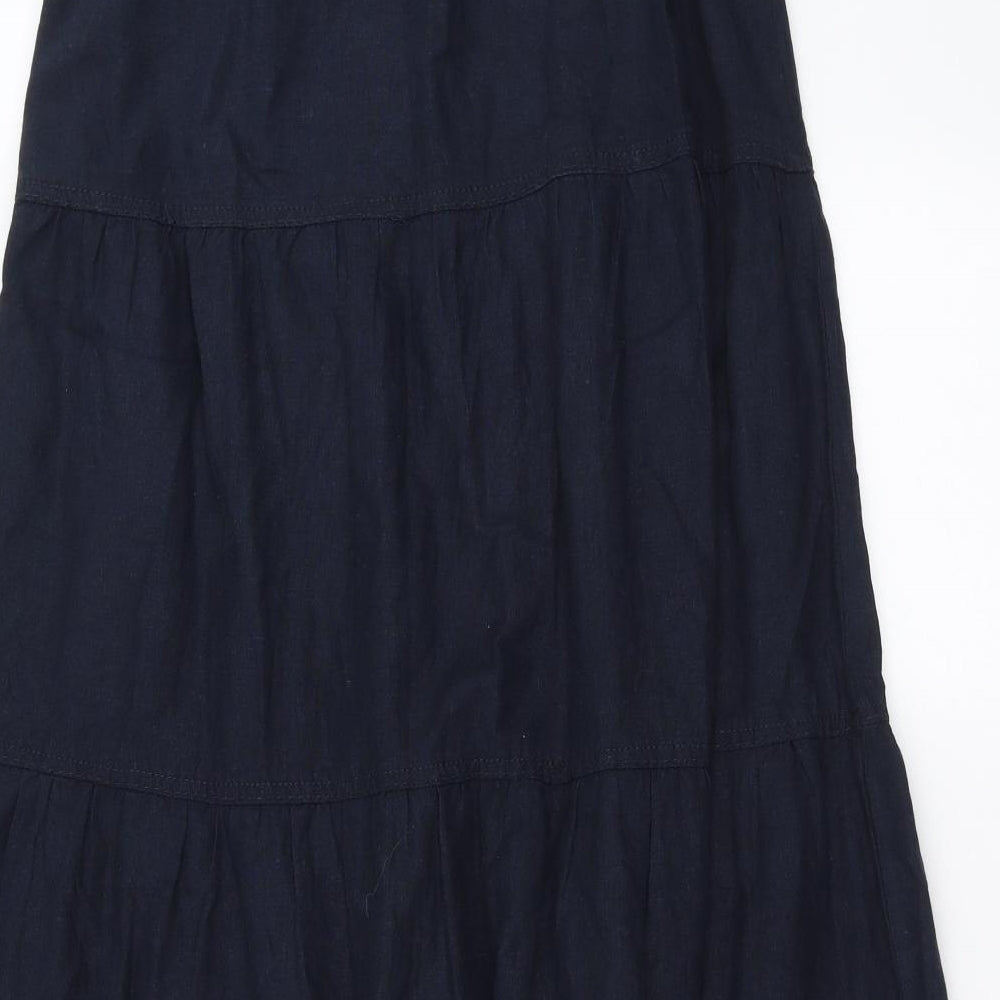 NEXT Womens Blue   Maxi Skirt Size 10  - belted