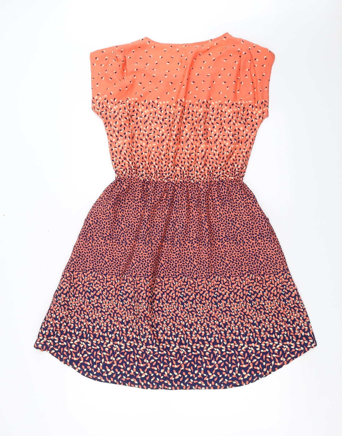 By Henry Holland Womens Orange Geometric  Fit & Flare  Size 10