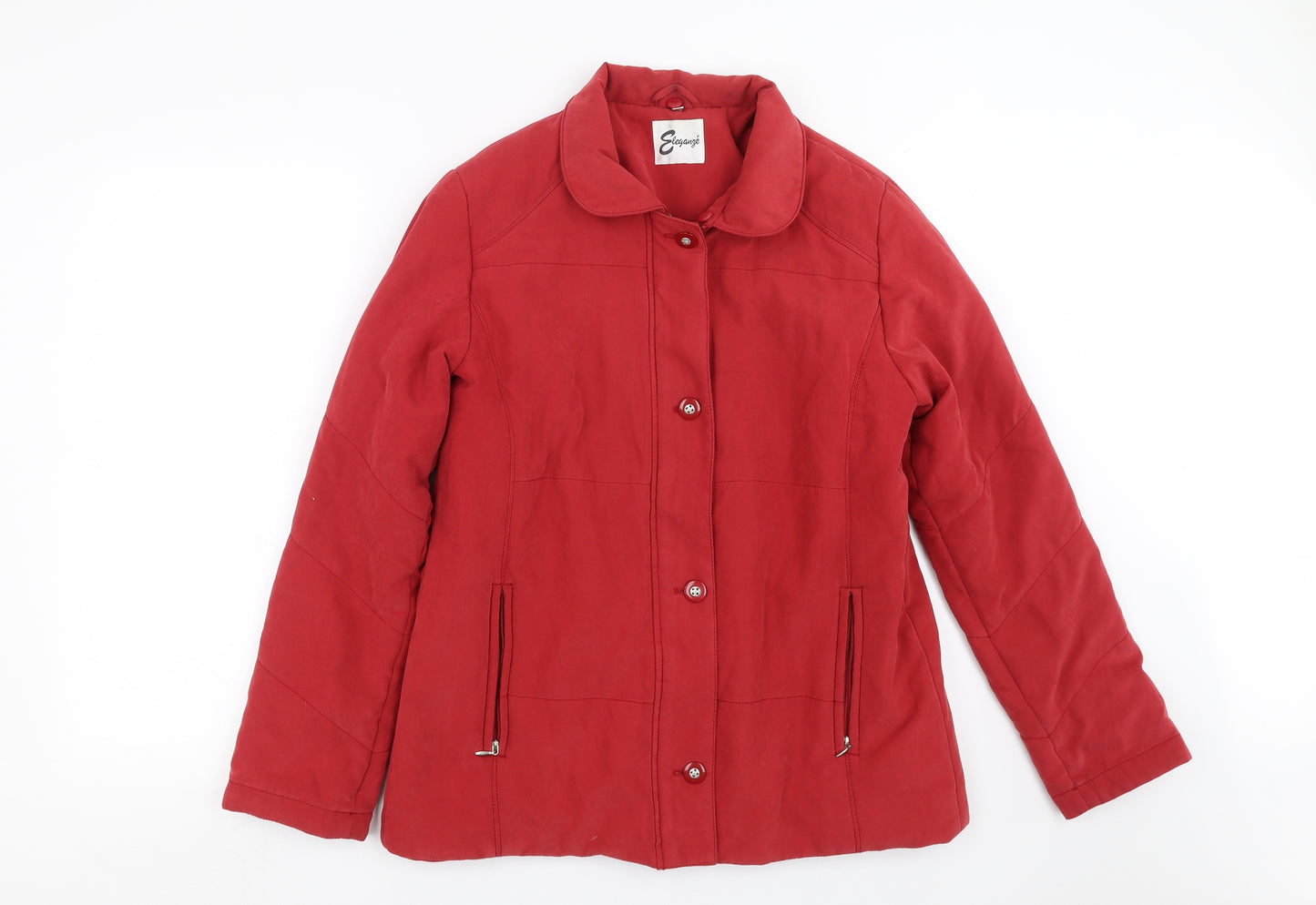 Eleganze Womens Red   Jacket  Size M