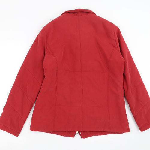 Eleganze Womens Red   Jacket  Size M