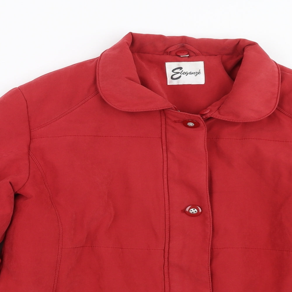 Eleganze Womens Red   Jacket  Size M