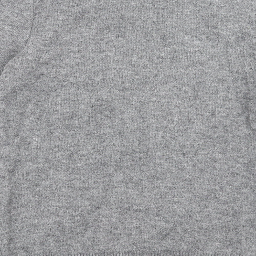 Papaya Womens Grey Geometric Jersey Pullover Jumper Size M  - star pattern