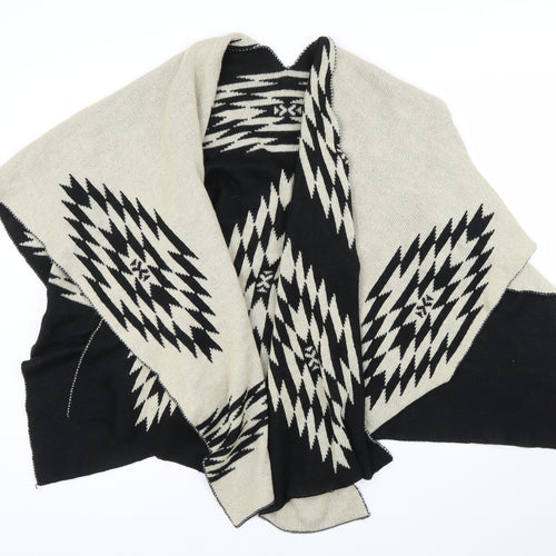 Preworn Womens Beige Geometric  Cape Jumper One Size