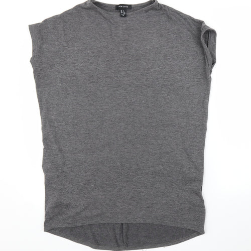 New Look Womens Grey   Tunic Blouse Size S