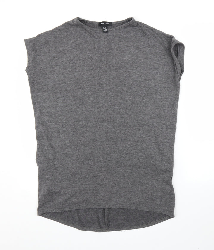 New Look Womens Grey   Tunic Blouse Size S