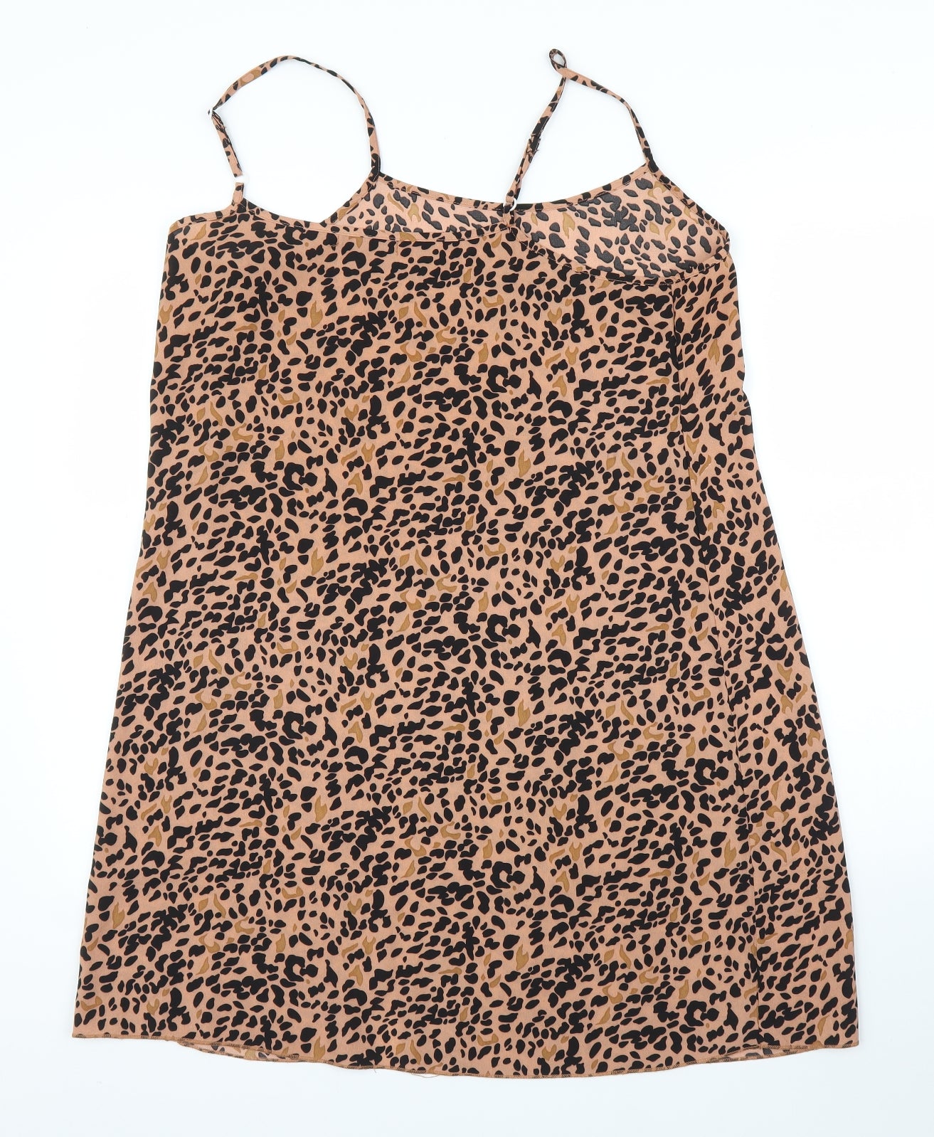 SheIn Womens Brown Animal Print  Camisole Blouse Size L  - Leopard print