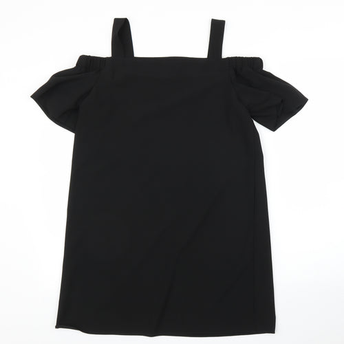 Preworn Womens Black   Tunic Blouse Size L