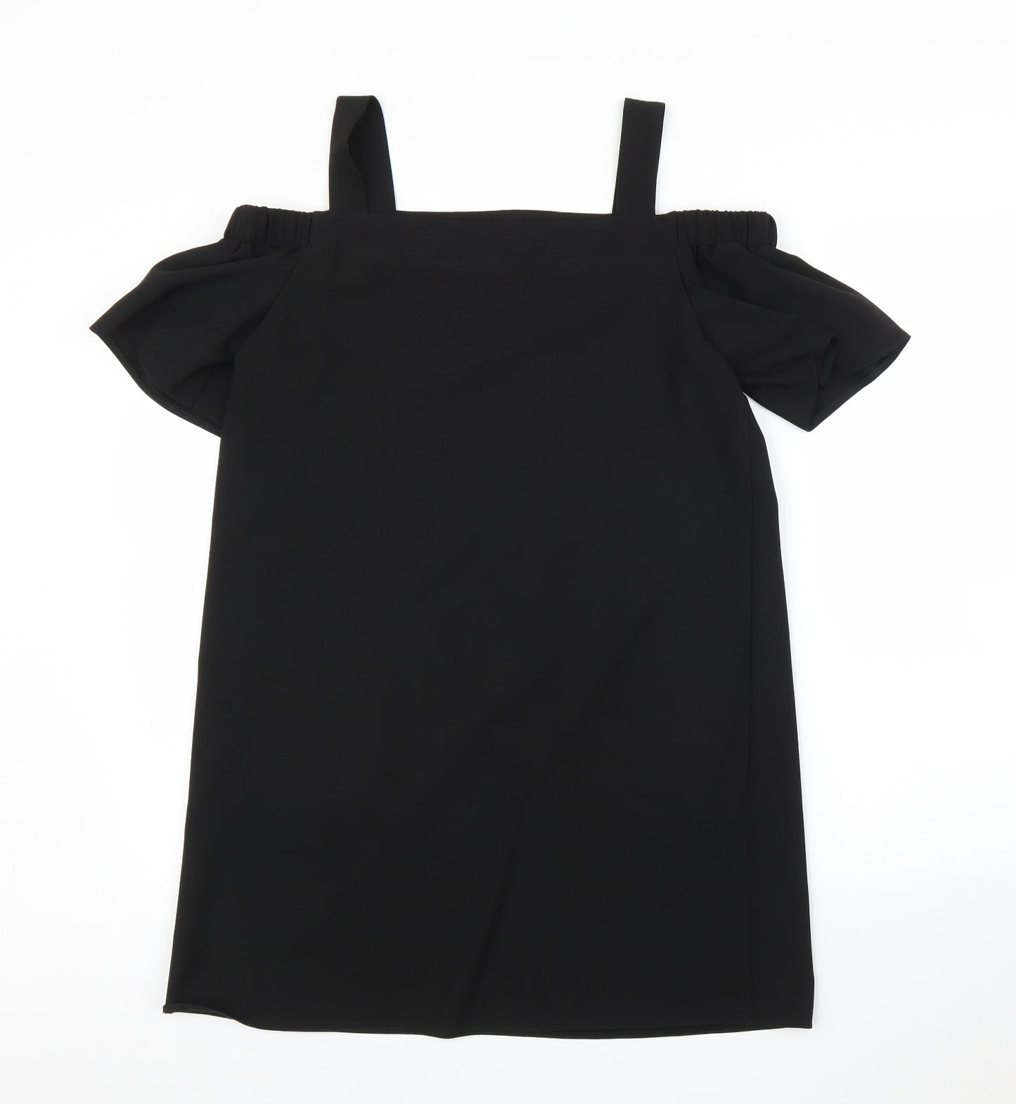 Preworn Womens Black   Tunic Blouse Size L