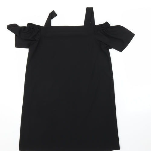 Preworn Womens Black   Tunic Blouse Size L