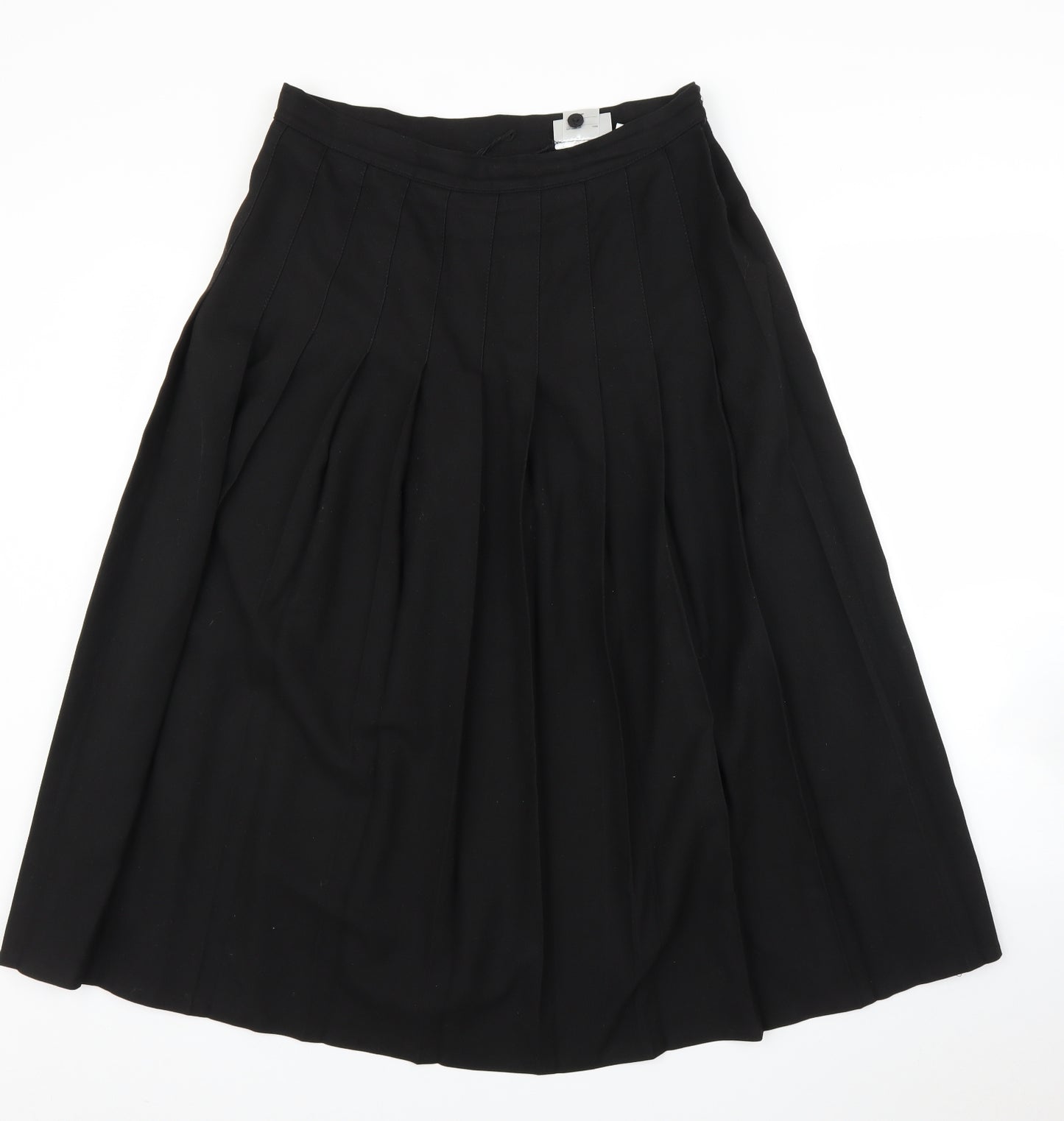 John Hall Womens Black   Pleated Skirt Size 30 in