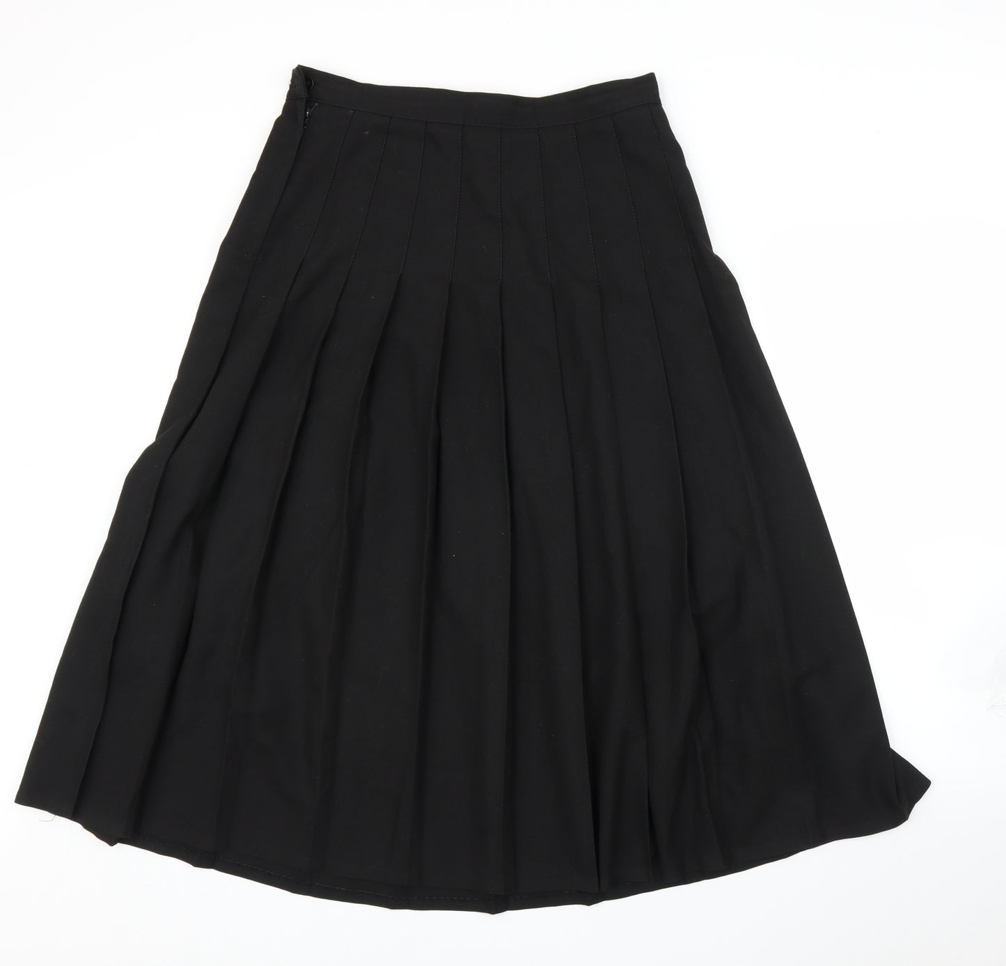 John Hall Womens Black   Pleated Skirt Size 30 in