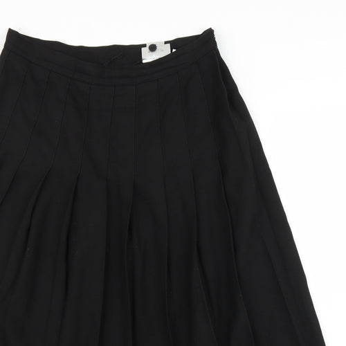 John Hall Womens Black   Pleated Skirt Size 30 in