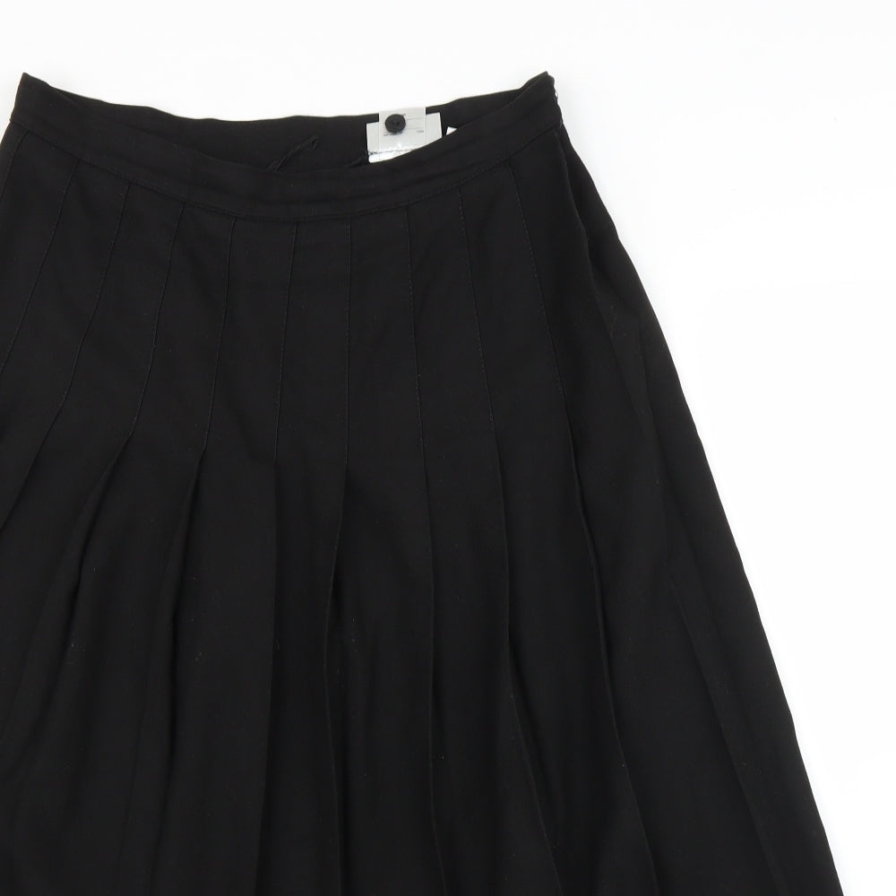 John Hall Womens Black   Pleated Skirt Size 30 in