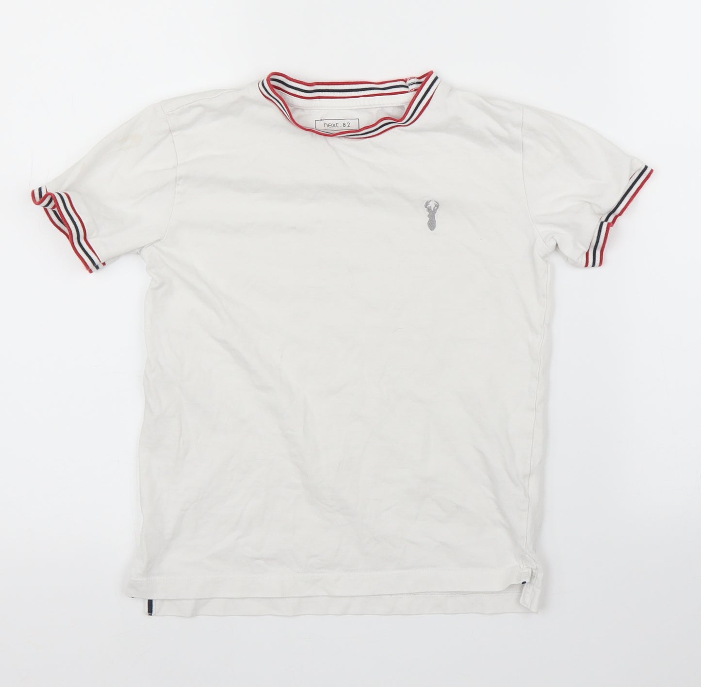 NEXT Boys White   Ringer T-Shirt Size 7 Years