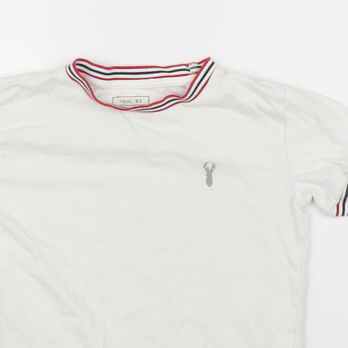 NEXT Boys White   Ringer T-Shirt Size 7 Years