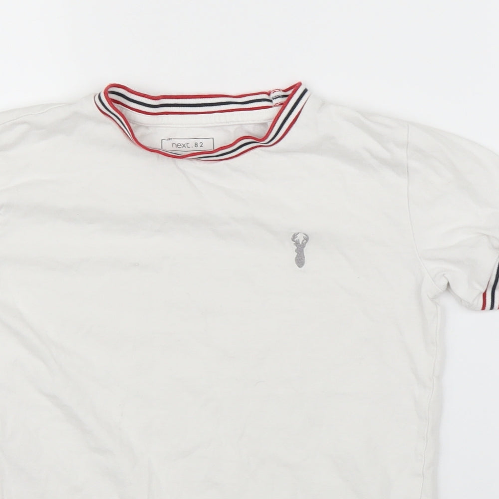 NEXT Boys White   Ringer T-Shirt Size 7 Years
