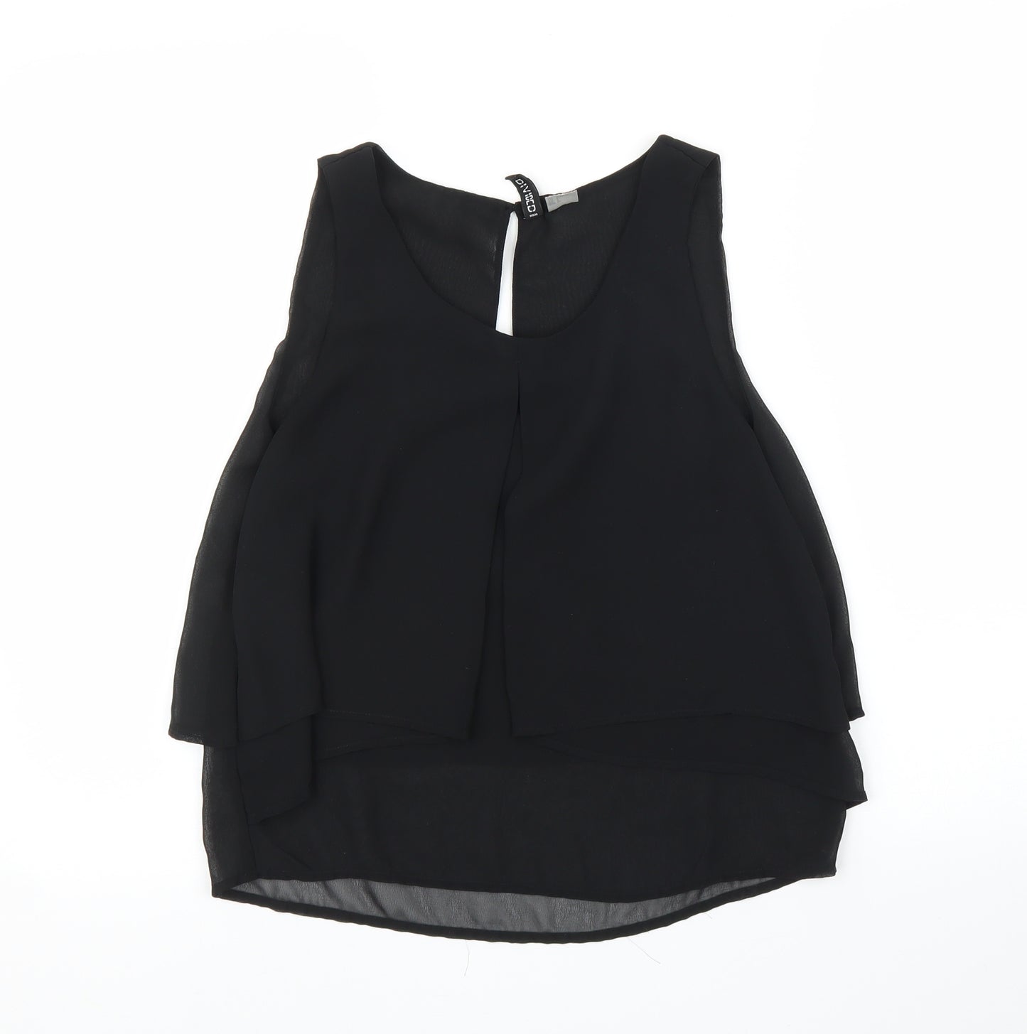 H&M Womens Black   Basic Blouse Size 8