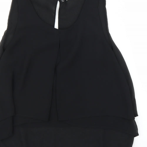 H&M Womens Black   Basic Blouse Size 8