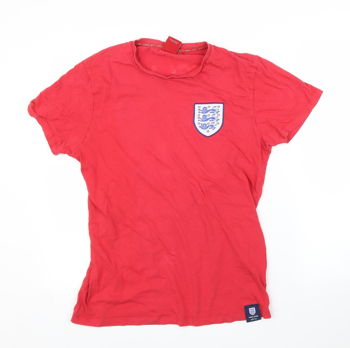 Primark Womens Red   Basic T-Shirt Size M  - England Football
