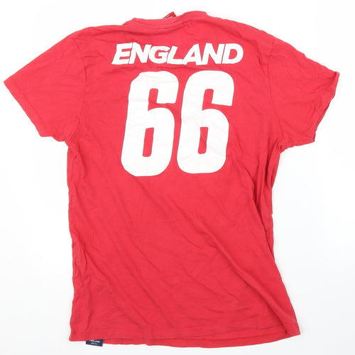 Primark Womens Red   Basic T-Shirt Size M  - England Football