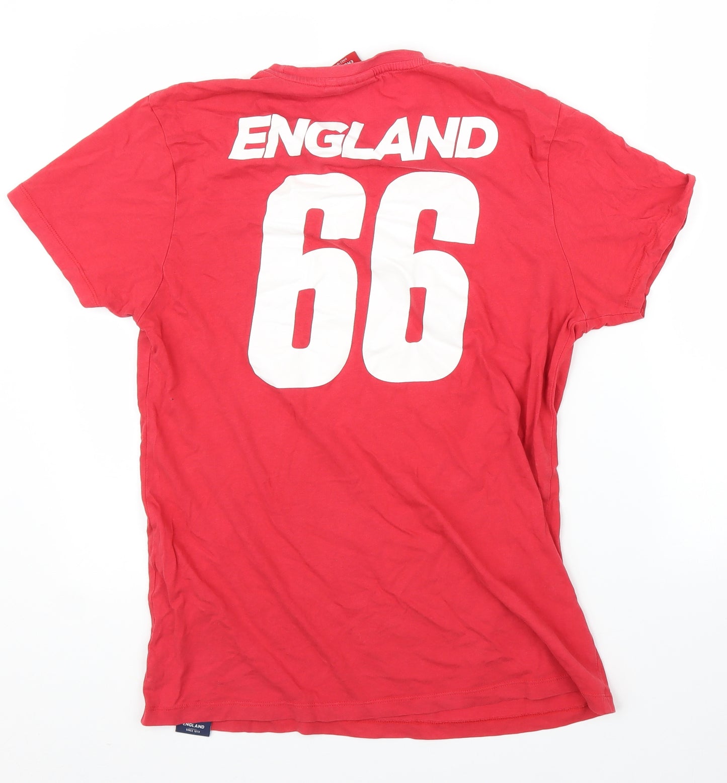 Primark Womens Red   Basic T-Shirt Size M  - England Football