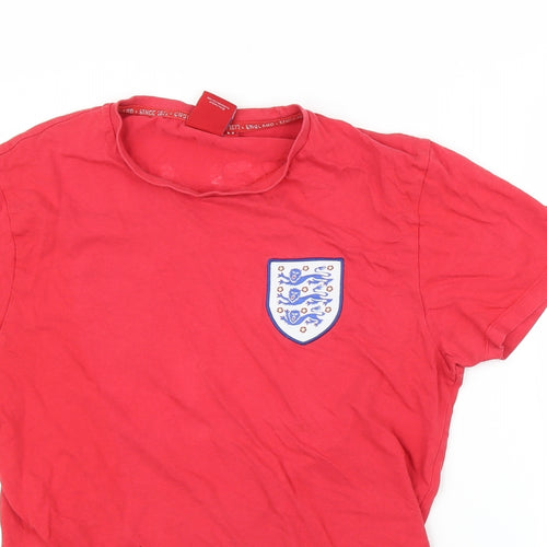 Primark Womens Red   Basic T-Shirt Size M  - England Football