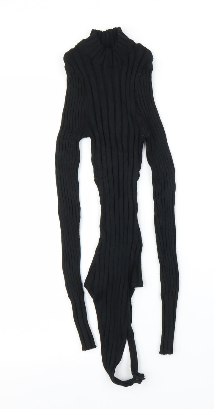 Missguided Womens Black Leotard One-Piece Size 8