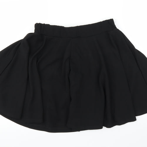 Preworn Womens Black   A-Line Skirt Size L