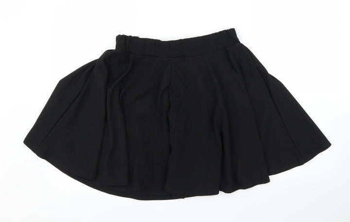 Preworn Womens Black   A-Line Skirt Size L