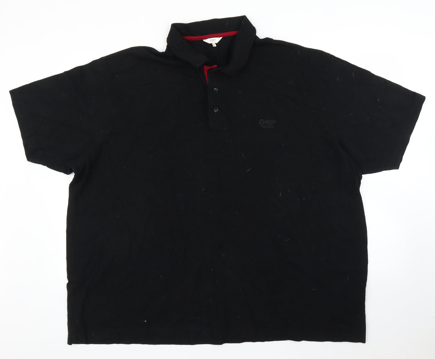 Cotton Traders Mens Black    Polo Size 4XL
