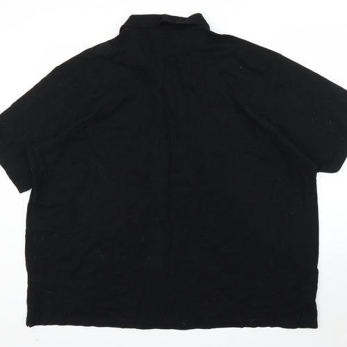 Cotton Traders Mens Black    Polo Size 4XL