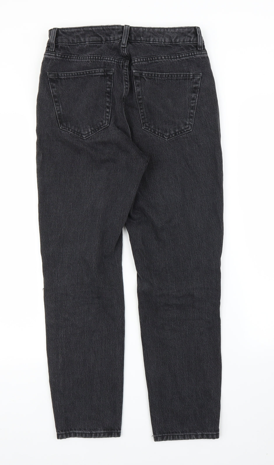 NEXT Womens Black  Denim Mom Jeans Size 8 L24 in