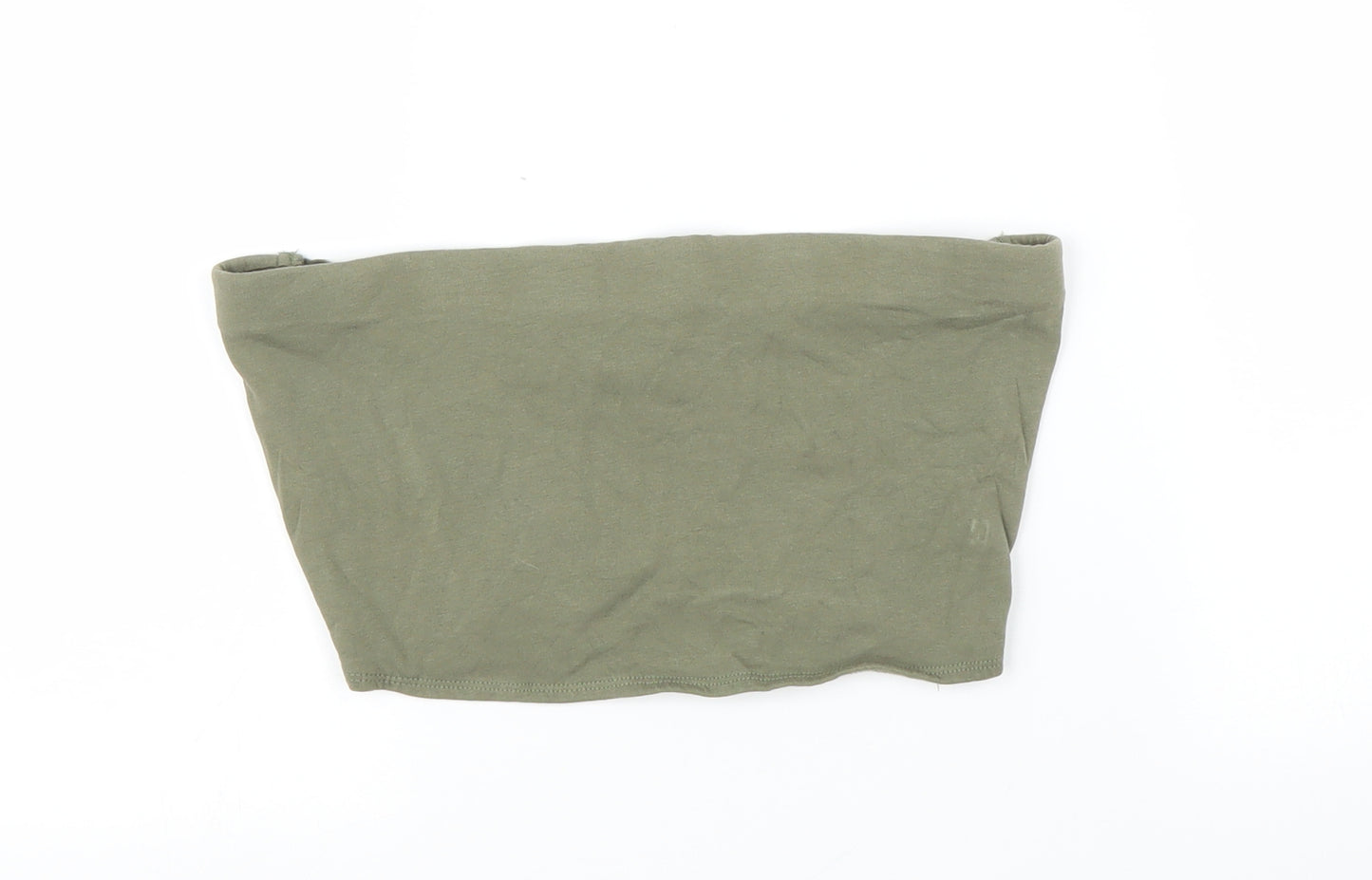 H&M Womens Green   Cropped Blouse Size M  - Boob Tube