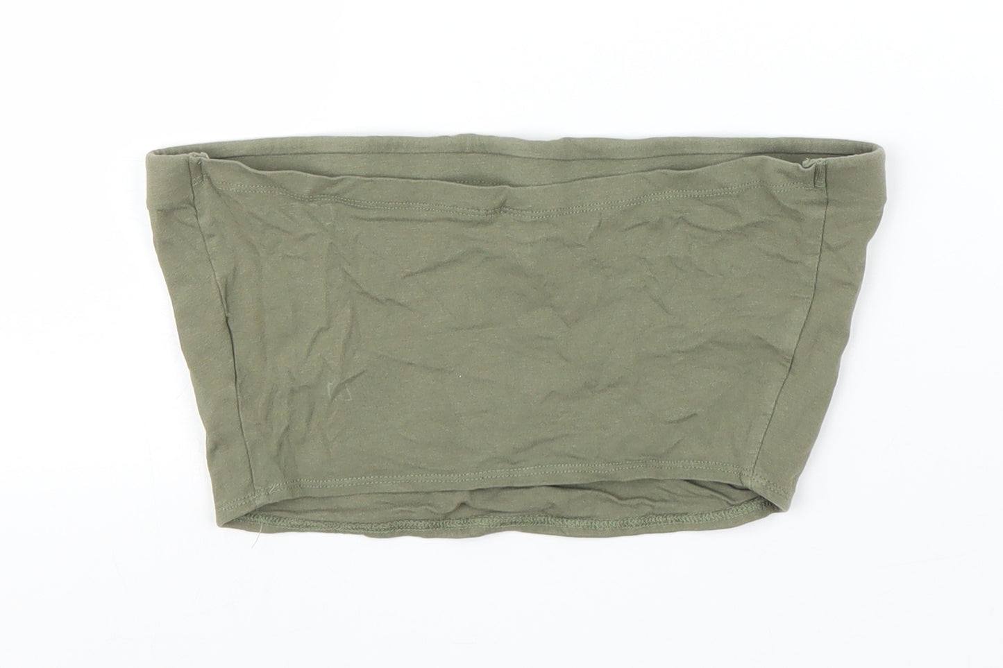 H&M Womens Green   Cropped Blouse Size M  - Boob Tube