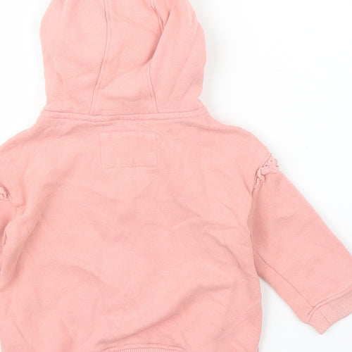NEXT Girls Pink   Full Zip Jumper Size 9-12 Months