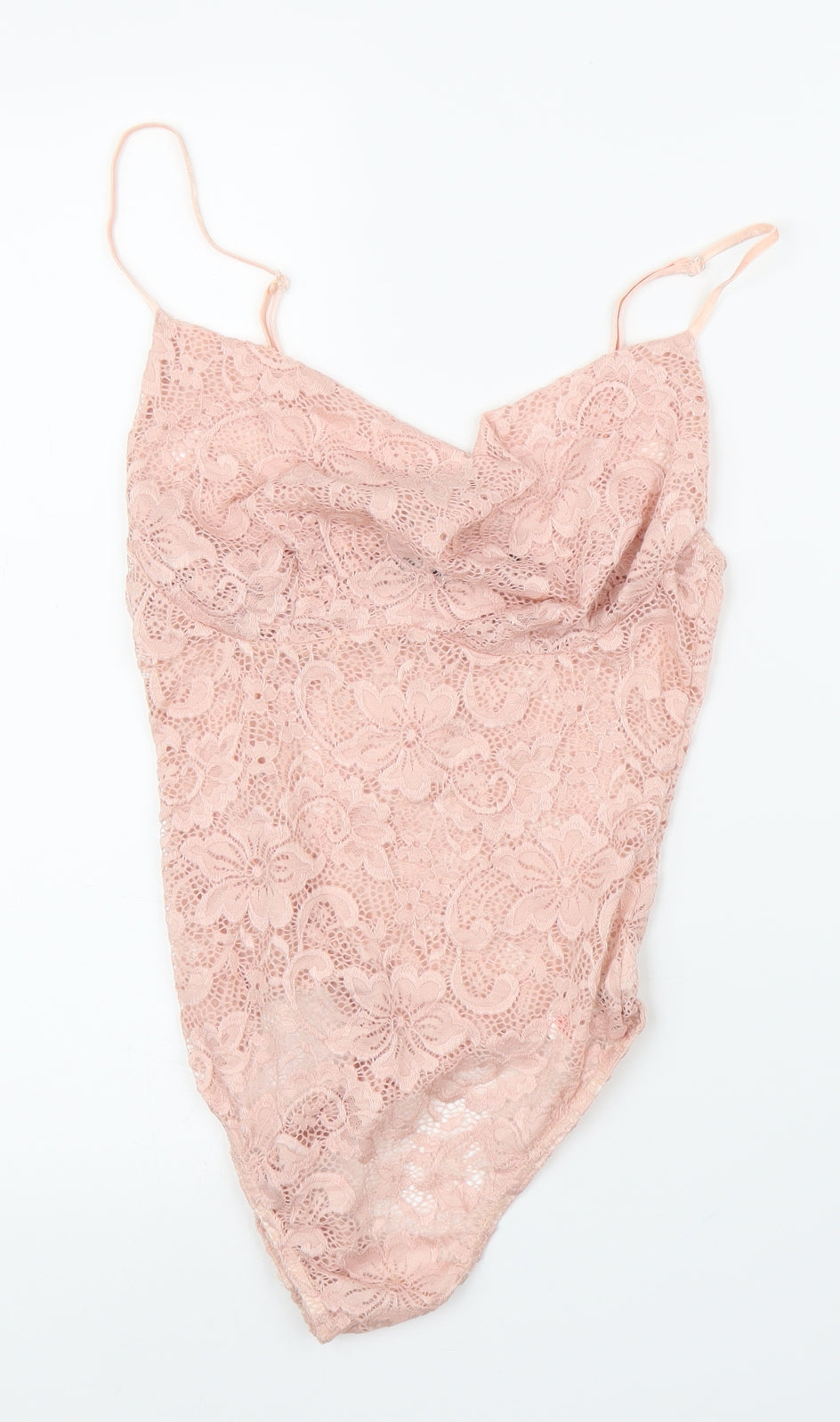 PRETTYLITTLETHING Womens Pink Flecked  Leotard  Size 8