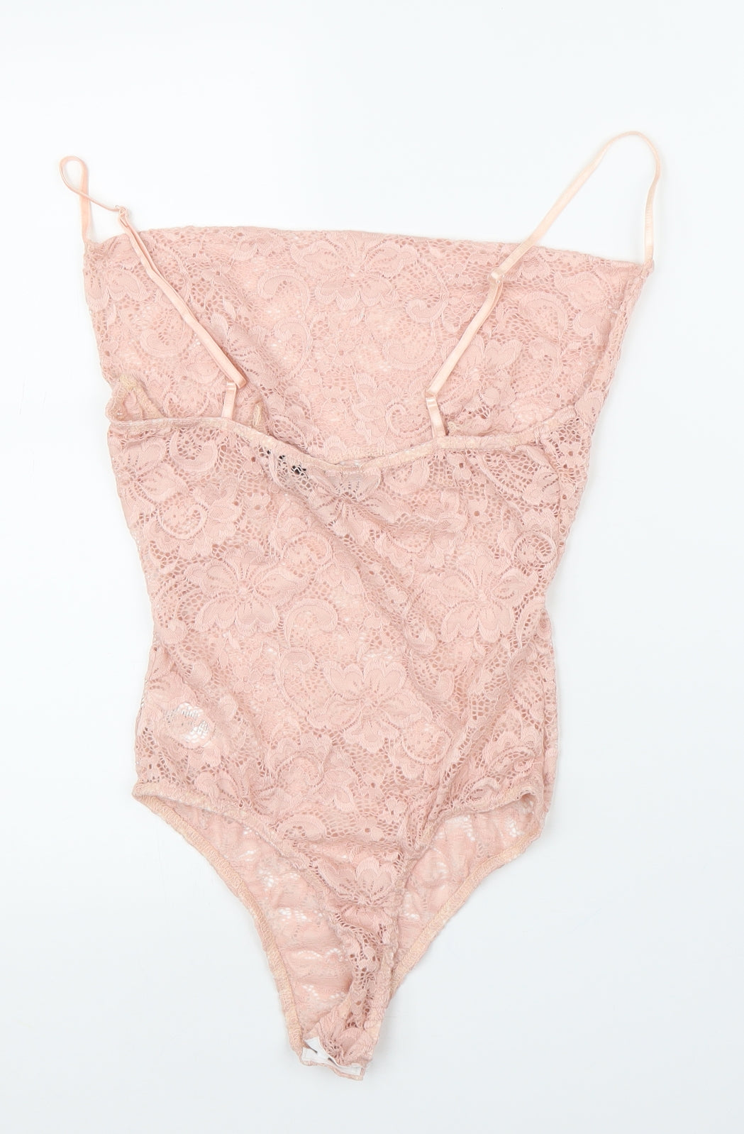 PRETTYLITTLETHING Womens Pink Flecked  Leotard  Size 8