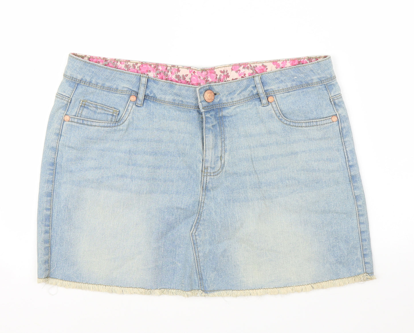 Primark Womens Blue   A-Line Skirt Size 14