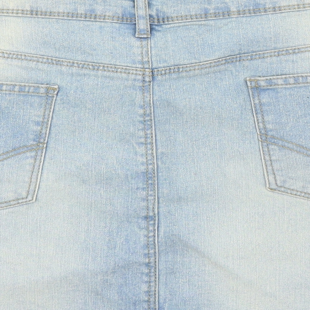 Primark Womens Blue   A-Line Skirt Size 14