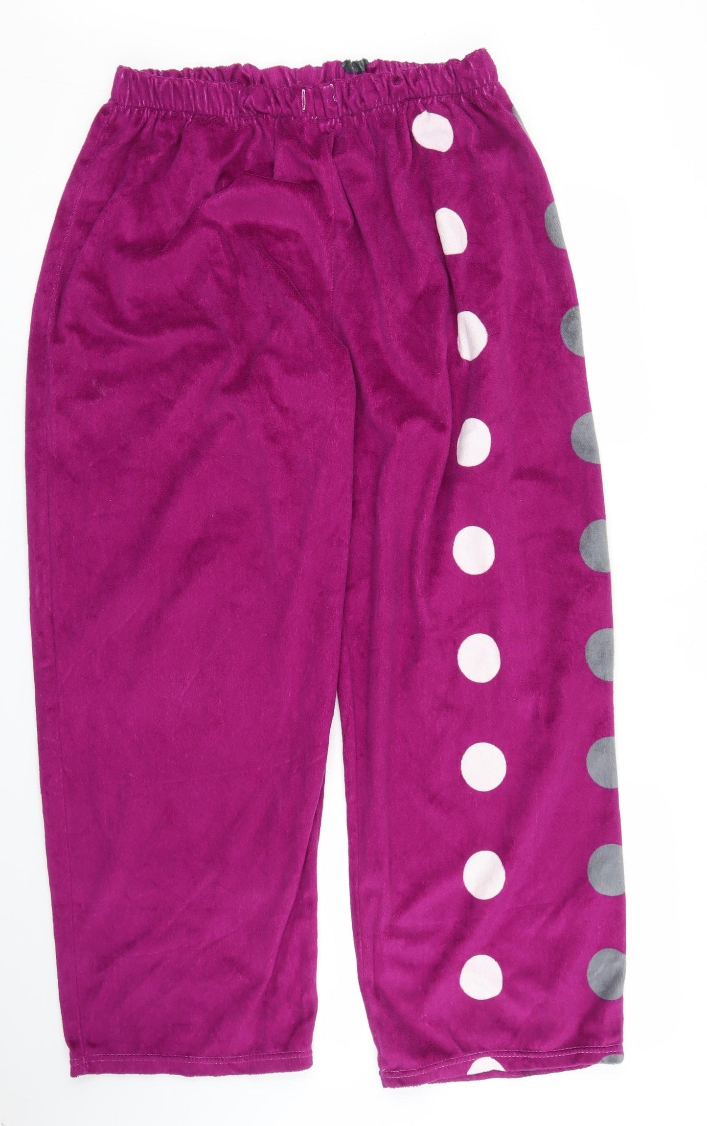 Preworn Womens Purple Polka Dot  Chemise Pyjama Pants Size L