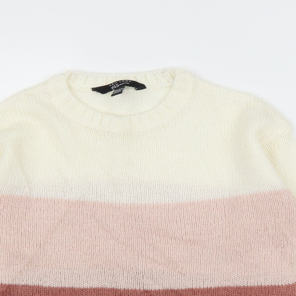 New Look Girls Pink   Pullover Jumper Size 12-13 Years