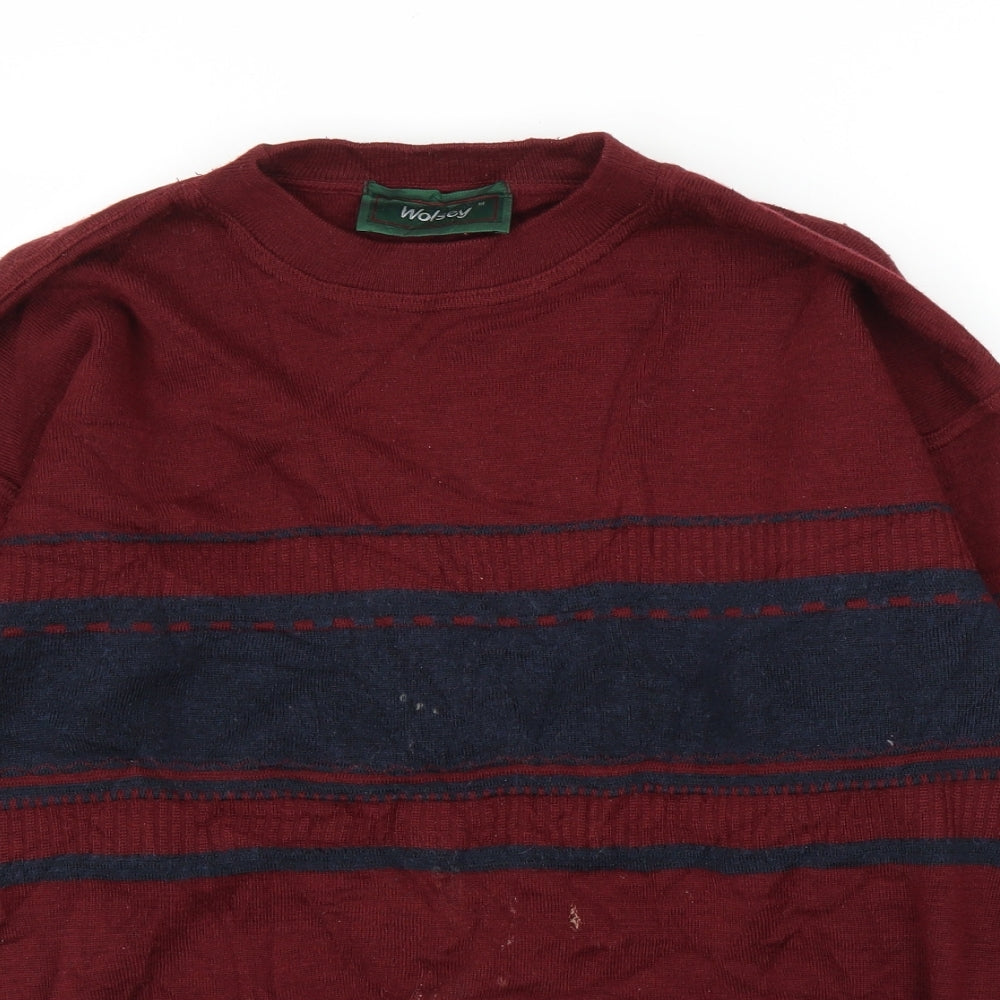 Wolsey Mens Purple   Pullover Jumper Size M
